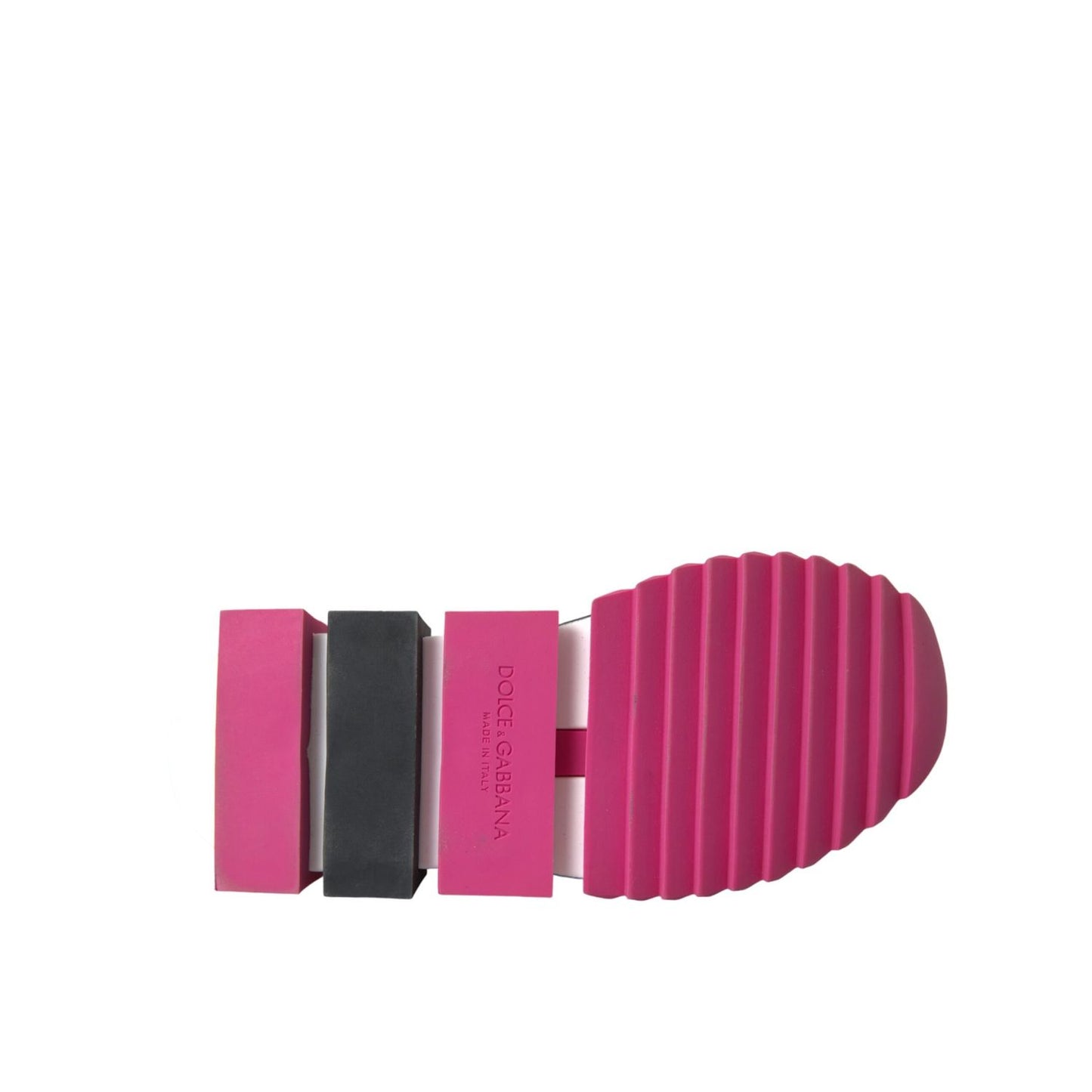 Dolce & Gabbana Pink Sorrento Crystals Sneakers Shoes