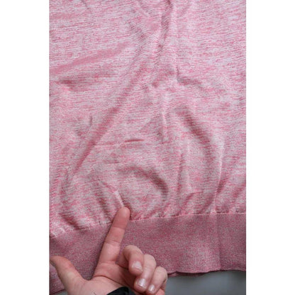 Dolce & Gabbana Pink Polyester Collared Men Pullover Sweater