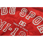 Dolce & Gabbana Red Nylon Logo Print Sleeveless Jersey Top