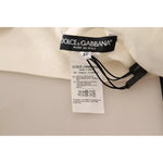 Dolce & Gabbana White Blouse Ascot Collar Shirt Silk Button Top TSH7043-42
