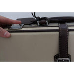 Dolce & Gabbana Brown Beige Leather Mens Travel Suitcase Luggage Bag