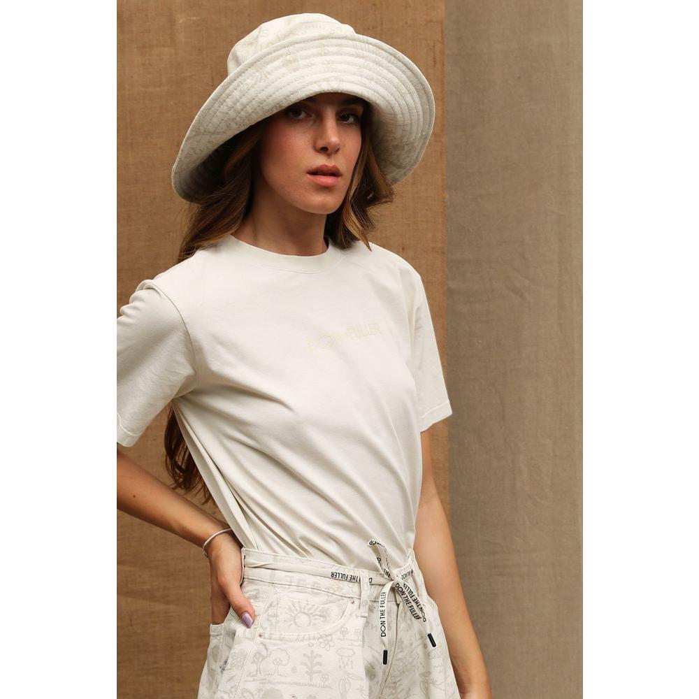 Don The Fuller "White Cotton Women T-Shirt"