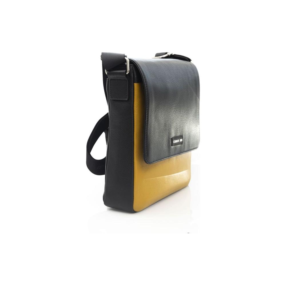Cerruti 1881 Yellow Leather Crossbody Bag
