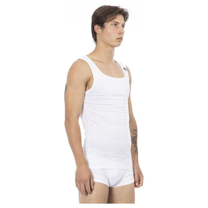 Bikkembergs White Cotton Men's Tank Top