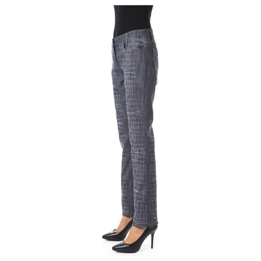 BYBLOS Black Viscose Women Pants BY-17630-W28