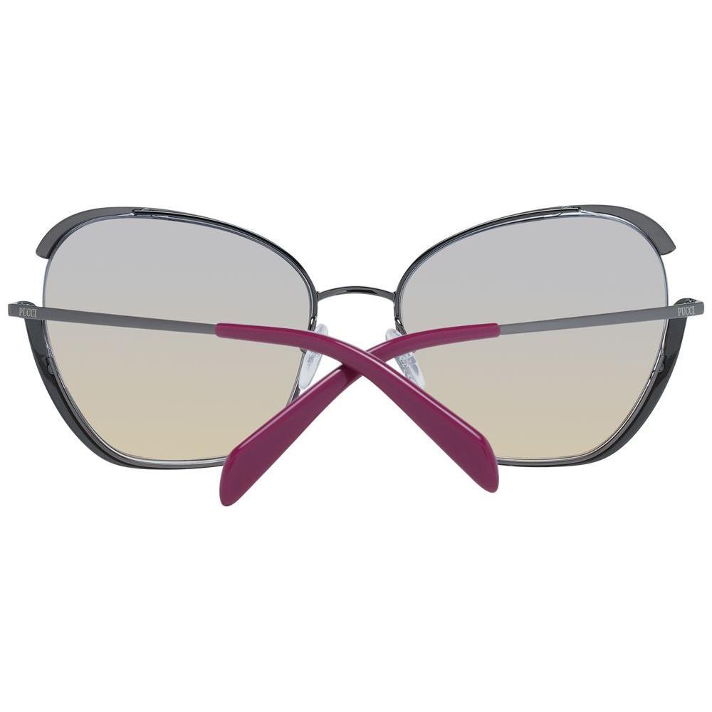 Emilio Pucci Gray Metal Sunglasses