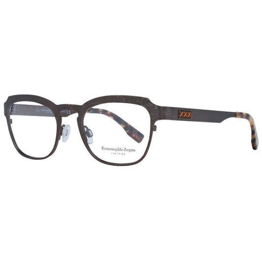 Ermenegildo Zegna Bronze Men Glasses Frame, titanium, full-rim, 49-20-140, branded case included.