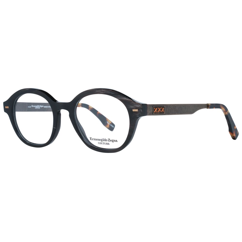 Ermenegildo Zegna Brown Horn Glasses (Frames)