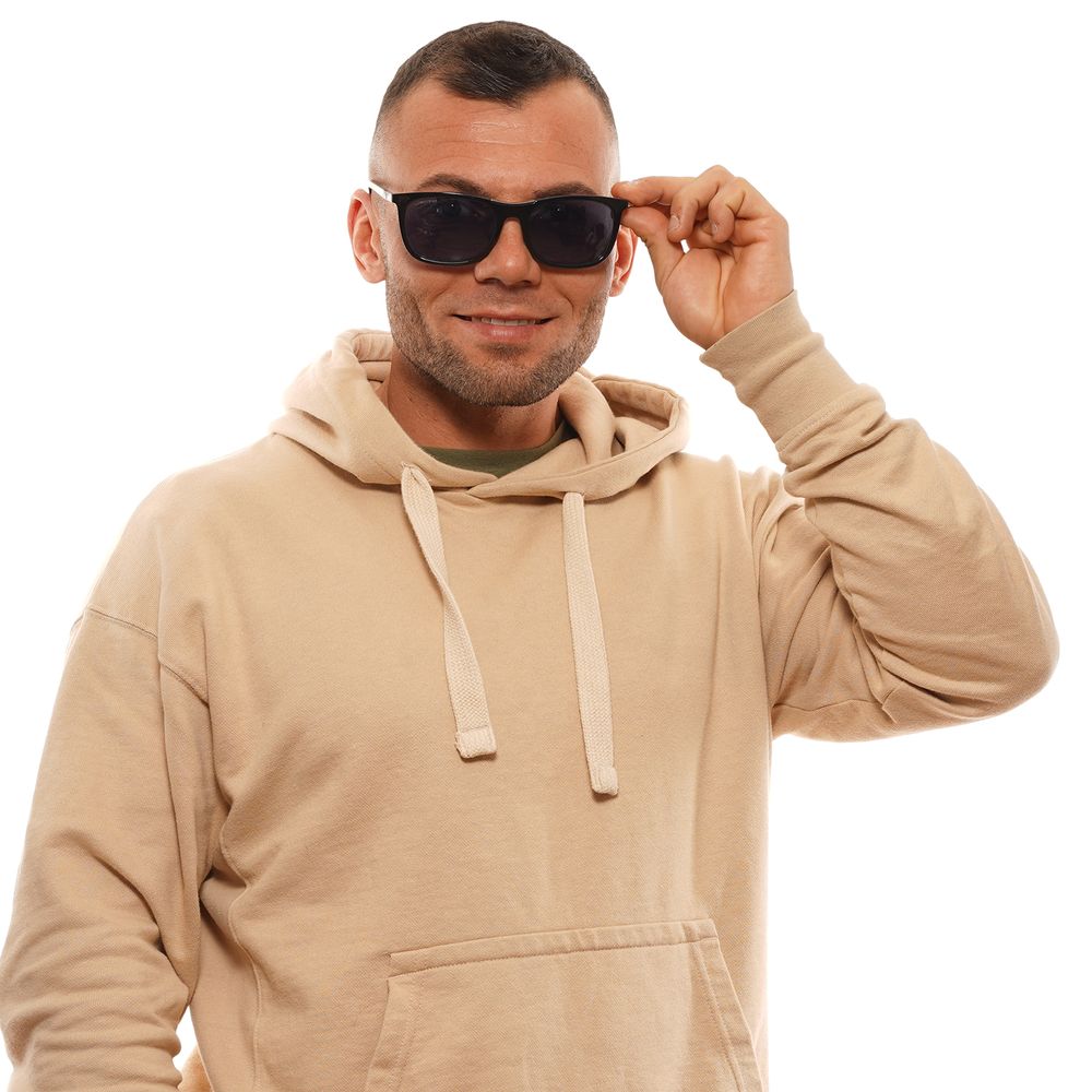 Longines Black Plastic Sunglasses