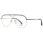Maje Gold Women Glasses Frame in aviator style with stainless steel full-rim design. Includes branded case. Size 54-13-135.