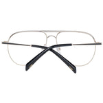 Maje Gold Women Glasses Frame in aviator style, full-rim stainless steel design, 54mm lenses, demo glasses. Includes branded case. Size 54-13-135.