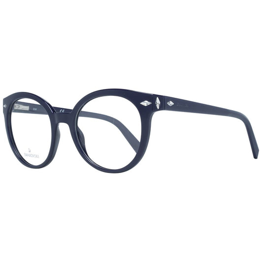 Swarovski Purple Women Glasses Frame, full-rim, plastic, size 50-19-140, with branded case, stylish eyewear for women.