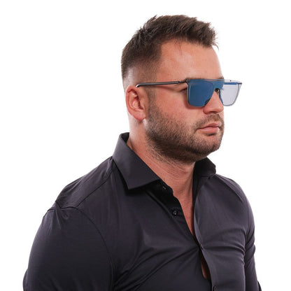 Police Blue Plastic Sunglasses