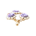 Dolce & Gabbana Gold FIORI BLOOMING Floral Baroque Crystals Bracelet Necklace
