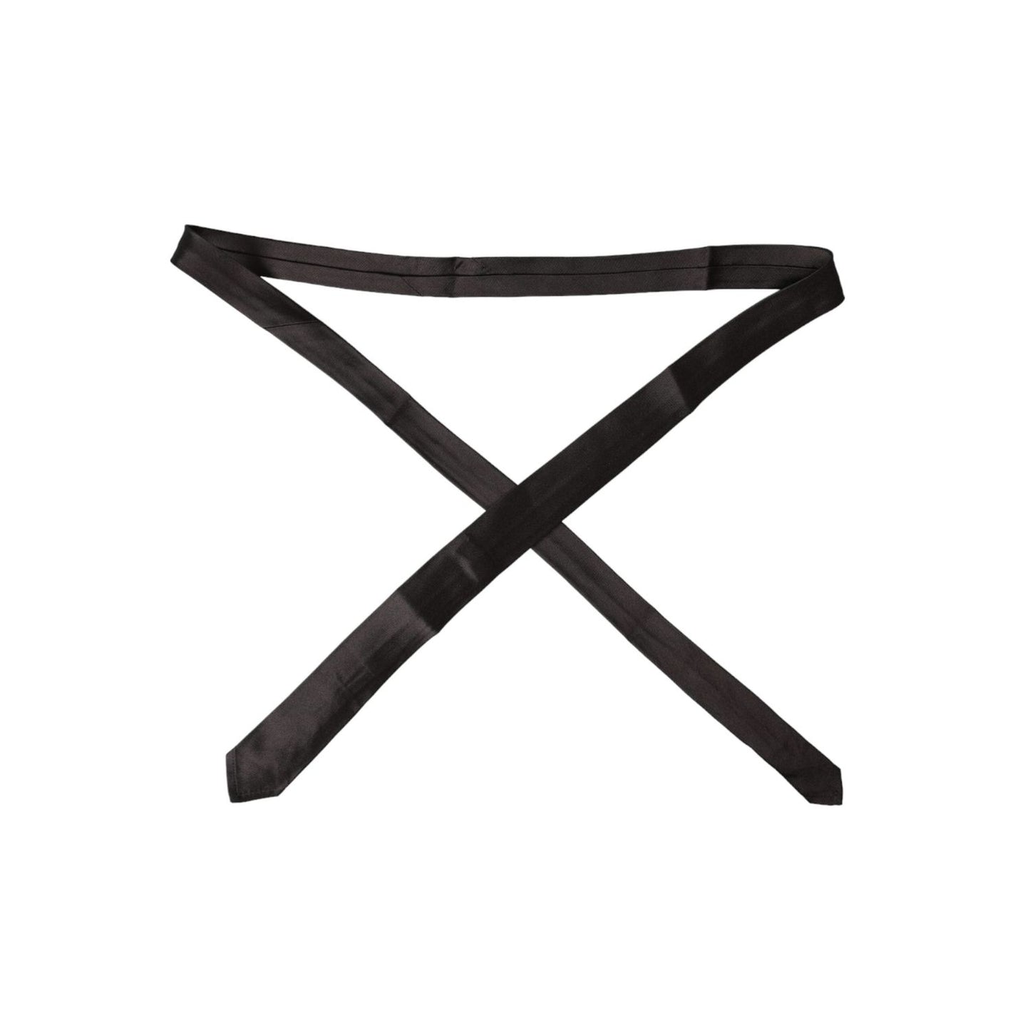 Dolce & Gabbana Brown Solid 100% Silk Adjustable Tie