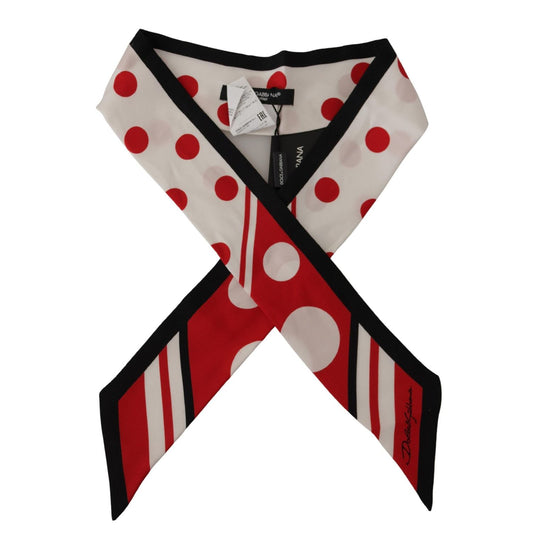 Dolce & Gabbana Multicolor Twill Silk Foulard Shawl Scarf