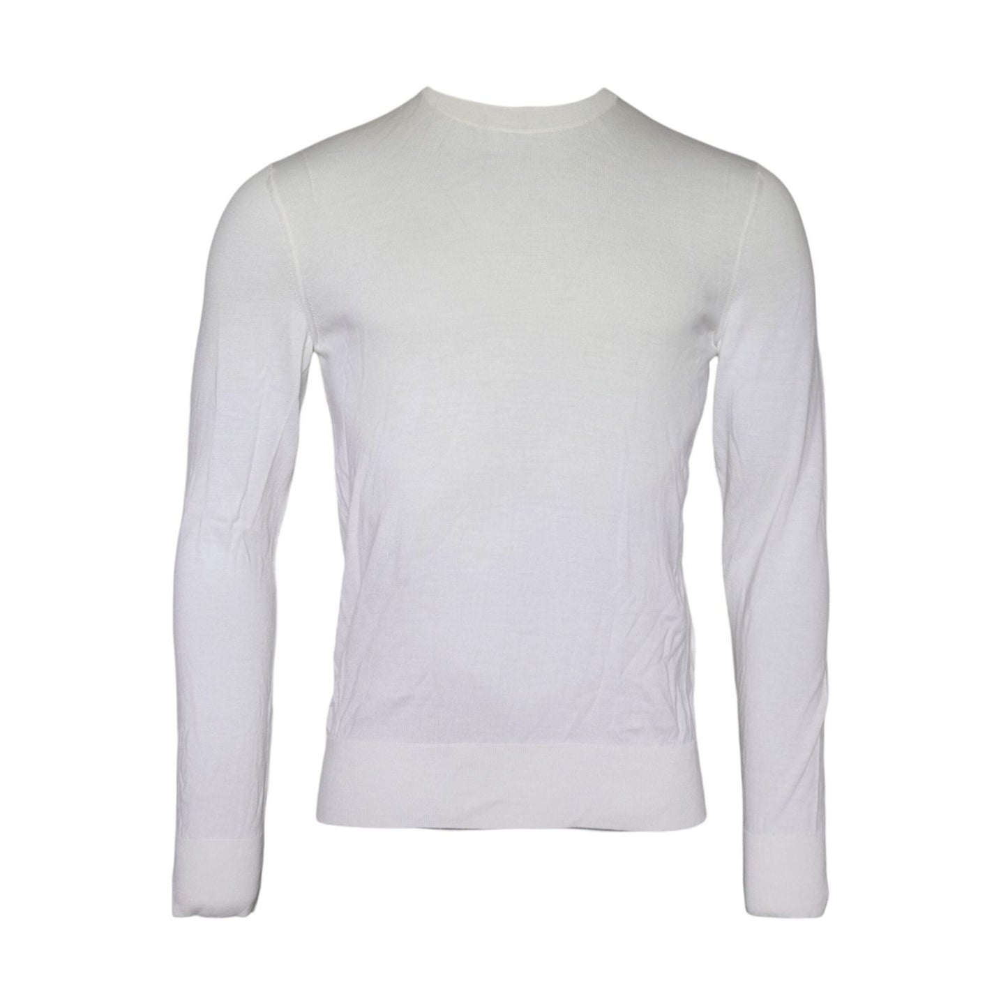 Dolce & Gabbana Off White Wool Turtle Neck Pullover Sweater