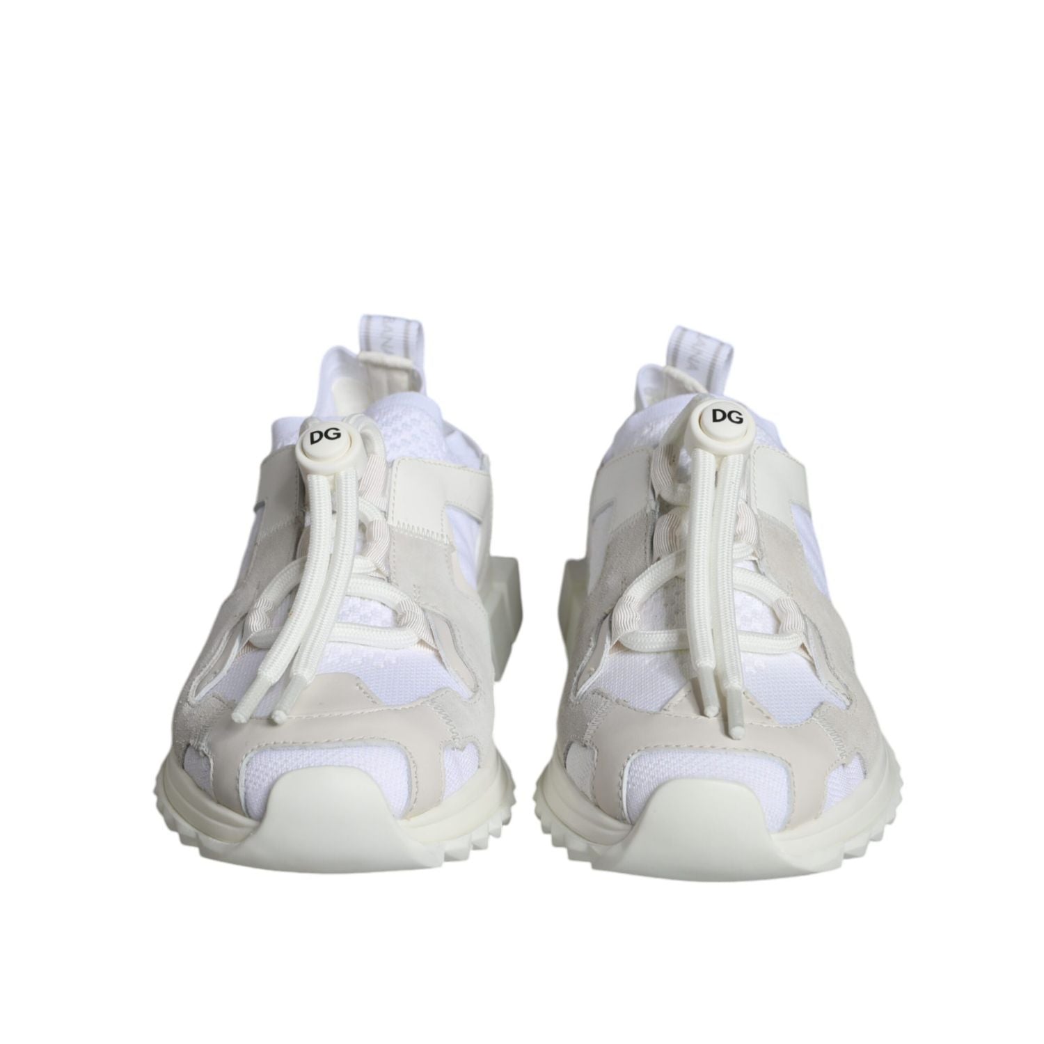 Dolce & Gabbana White Mesh Sorrento Trekking Sneakers Shoes