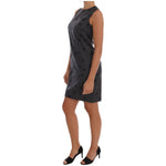 Dolce & Gabbana Gray Polka Dotted Sheath Wool Dress DR1214-1
