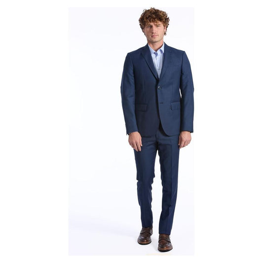 Baldinini Trend Blue Wool Men Blazer