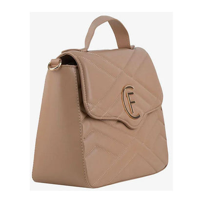 CRISTINAEFFE Beige Artificial Leather Women Crossbody Bag
