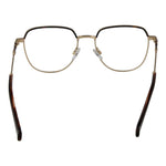 Hackett Gold Men Glasses Frame featuring metal full-rim round design with demo lenses, gold frame, size 51-17-140, includes branded case.