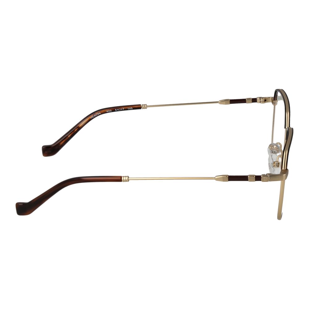 Side view of Hackett Gold Men Glasses Frame in full-rim metal with gold color