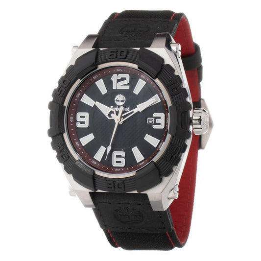 Timberland Black Leather Watch TITBL13321JS12PNNAC