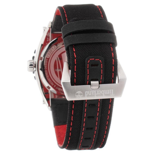 Timberland Black Leather Watch TITBL13321JS12PNNAC