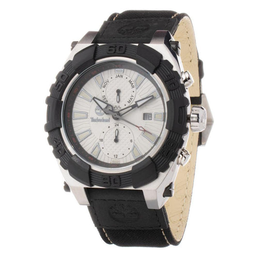 Timberland Black Leather Watch TITBL133317JS11NNNAC