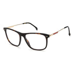 Carrera Bicolor Acetate Frames, unisex glasses with Havana color and acetate material, size 55/16/145 mm.