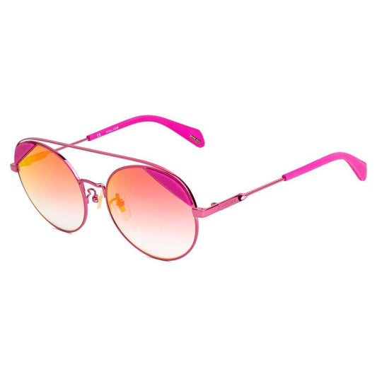 Police Pink Metal Sunglasses POSPLA94548RFXAC