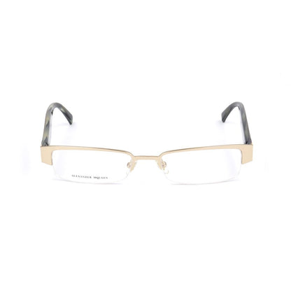 Alexander McQueen Gold Metal Glasses (Frames)