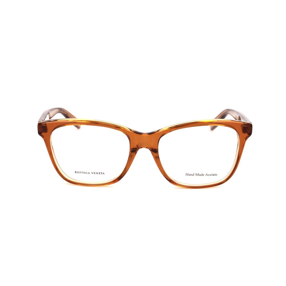 Bottega Veneta Bicolor Acetate Frames in brown and yellow, with dimensions 52/17/140mm, stylish eyewear for women.