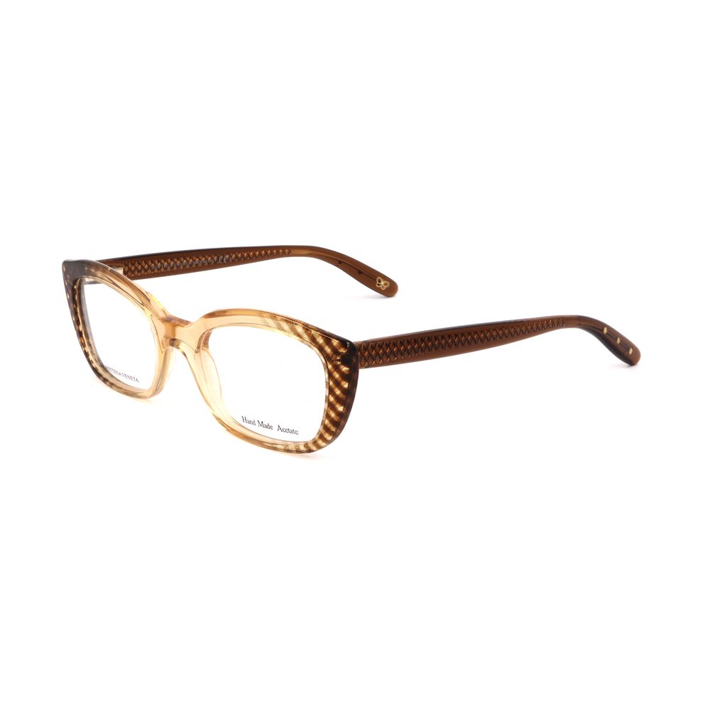 Bottega Veneta Bicolor Acetate Frames in brown and dotted design, model BV236SJ9 with dimensions 50/19/140 mm.