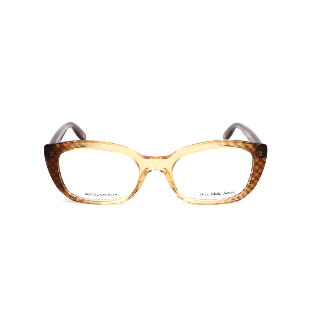 Bottega Veneta Bicolor Acetate Frames for women in brown and dotted design, measuring 50/19/140 mm