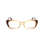 Bottega Veneta Bicolor Acetate Frames for women in brown and dotted design, measuring 50/19/140 mm