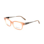 Bottega Veneta Bicolor Acetate Frames in matte pink and silver with 50/17/140mm measurements, women's eyewear.