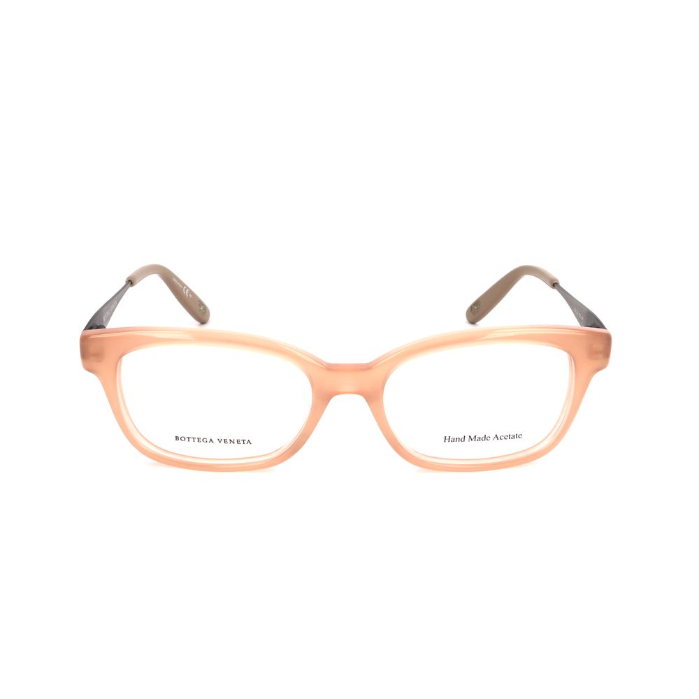Bottega Veneta Bicolor Acetate Frames in matte pink and silver, eyewear for women, elegant design 50/17/140 mm