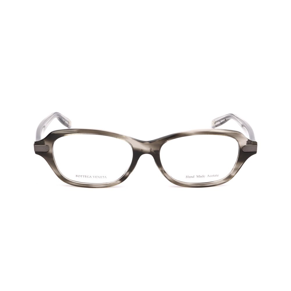 Bottega Veneta Bicolor Plastic Frames in black Havana and transparent gray with 51/16 mm dimensions for women.