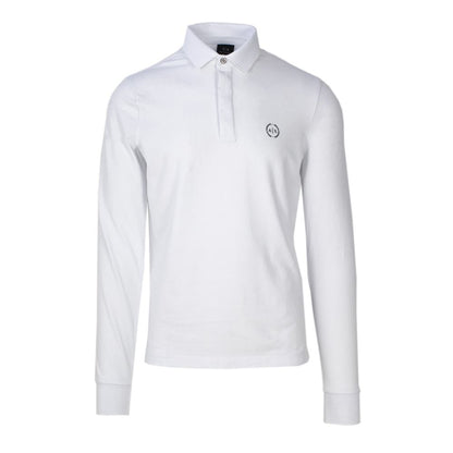 Armani Exchange White Cotton Long Sleeve T-Shirt