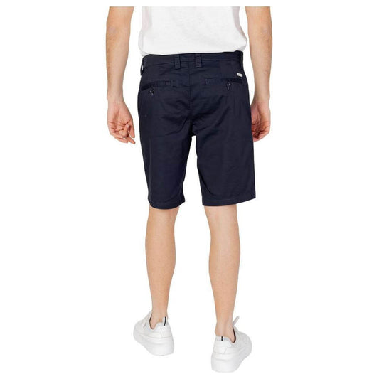 Armani Exchange Blue Cotton Bermuda