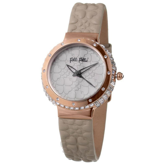 Folli Follie Gray Leather Watch FFWF13B032SPIAC
