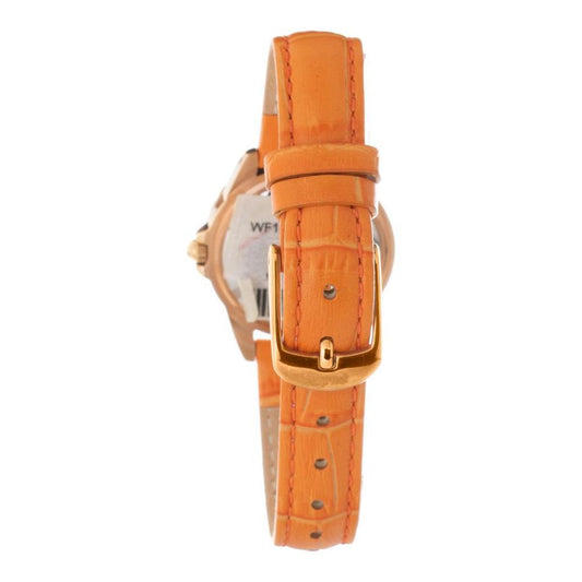 Folli Follie Orange Leather Watch FFWF13B071STNAC