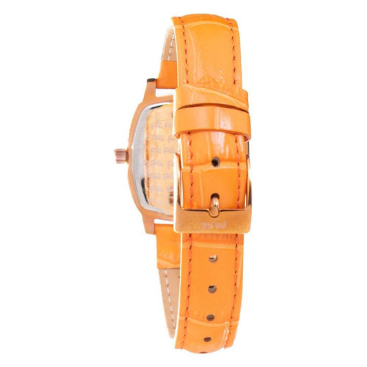 Folli Follie Orange Leather Watch FFWF14B020SDSAC