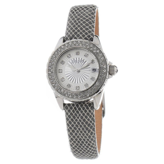 Folli Follie Gray Leather Watch FFWF1A006STAC