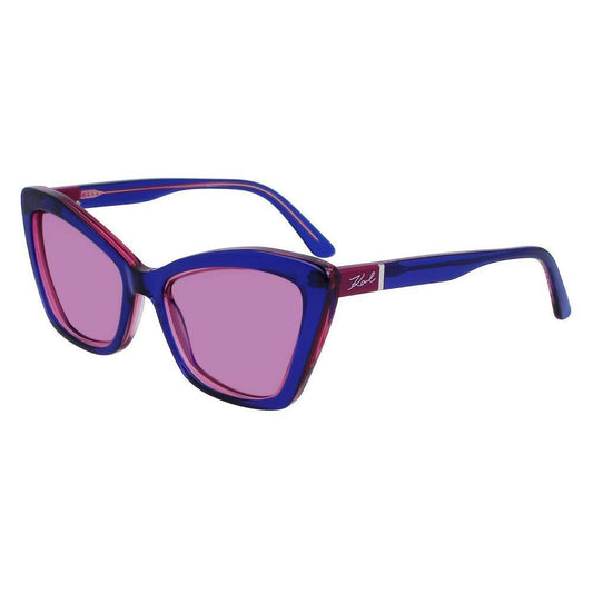 Karl Lagerfeld Blue Acetate Sunglasses KLKL6105S424AC