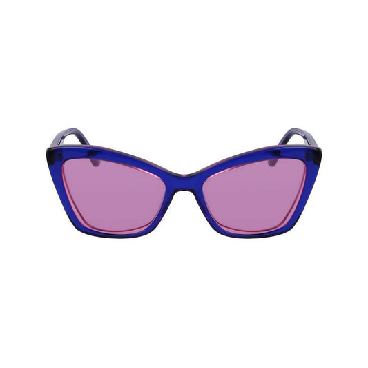 Karl Lagerfeld Blue Acetate Sunglasses KLKL6105S424AC