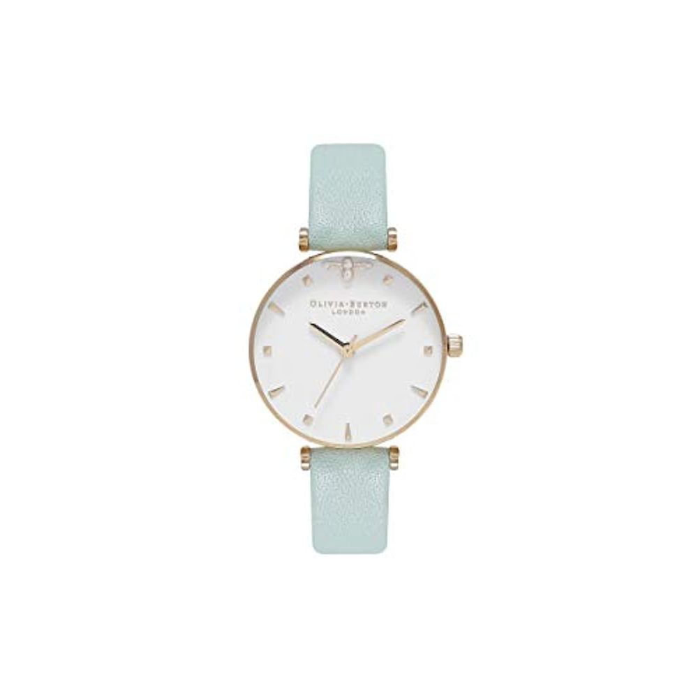 Olivia Burton Green Artificial Leather Dress Watch