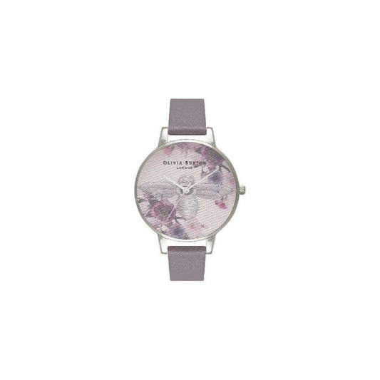 Olivia Burton Gray Artificial Leather Watch OBOB16EM05AC